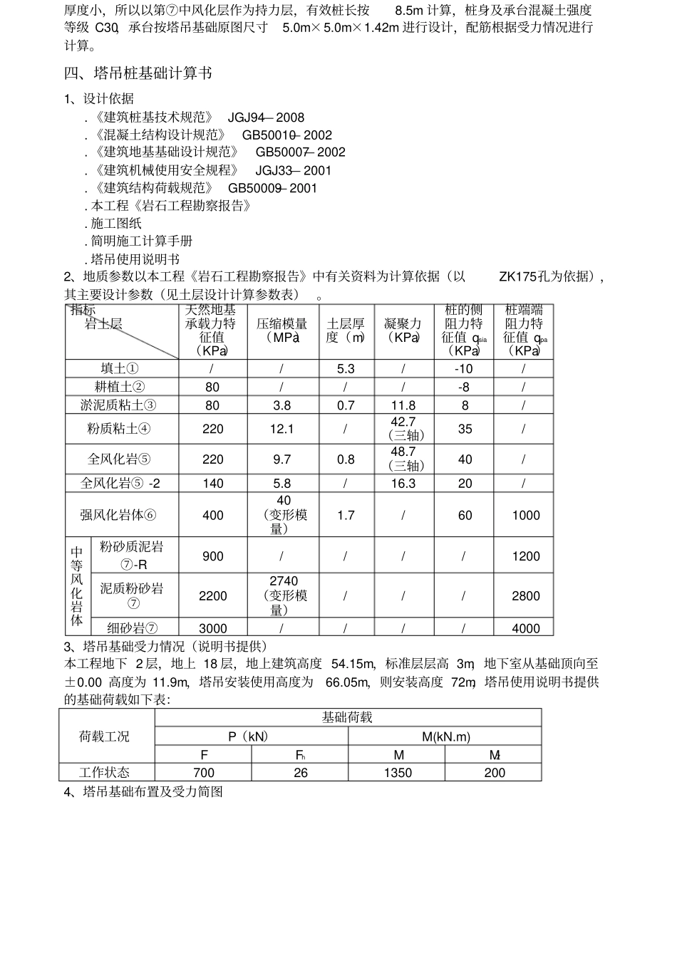 塔吊基础设计计算方案_第2页