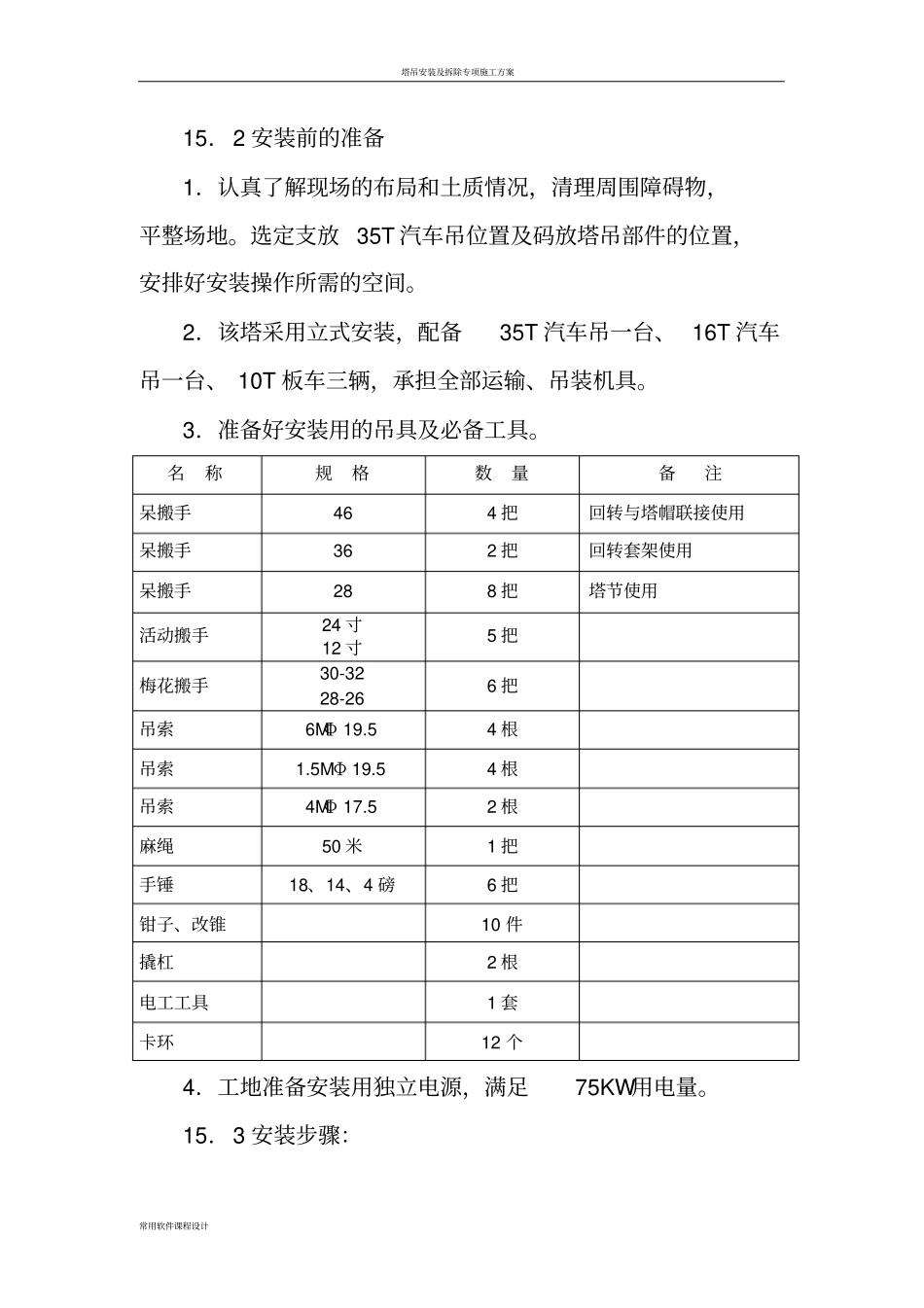 塔吊安装及附墙方案_第2页