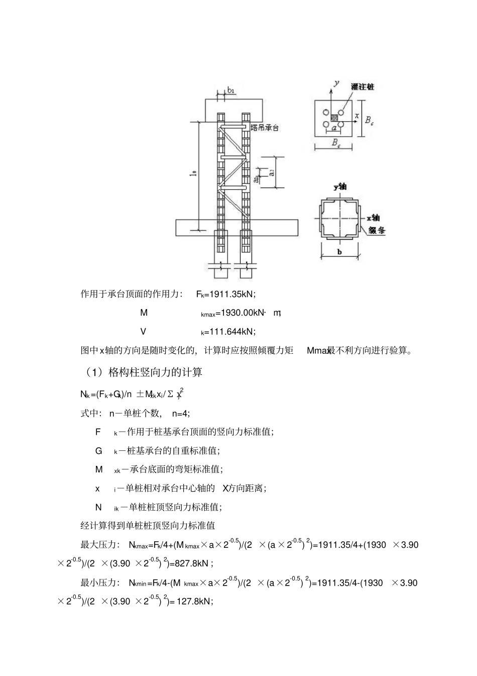 塔吊格构柱计算书2汇总_第3页