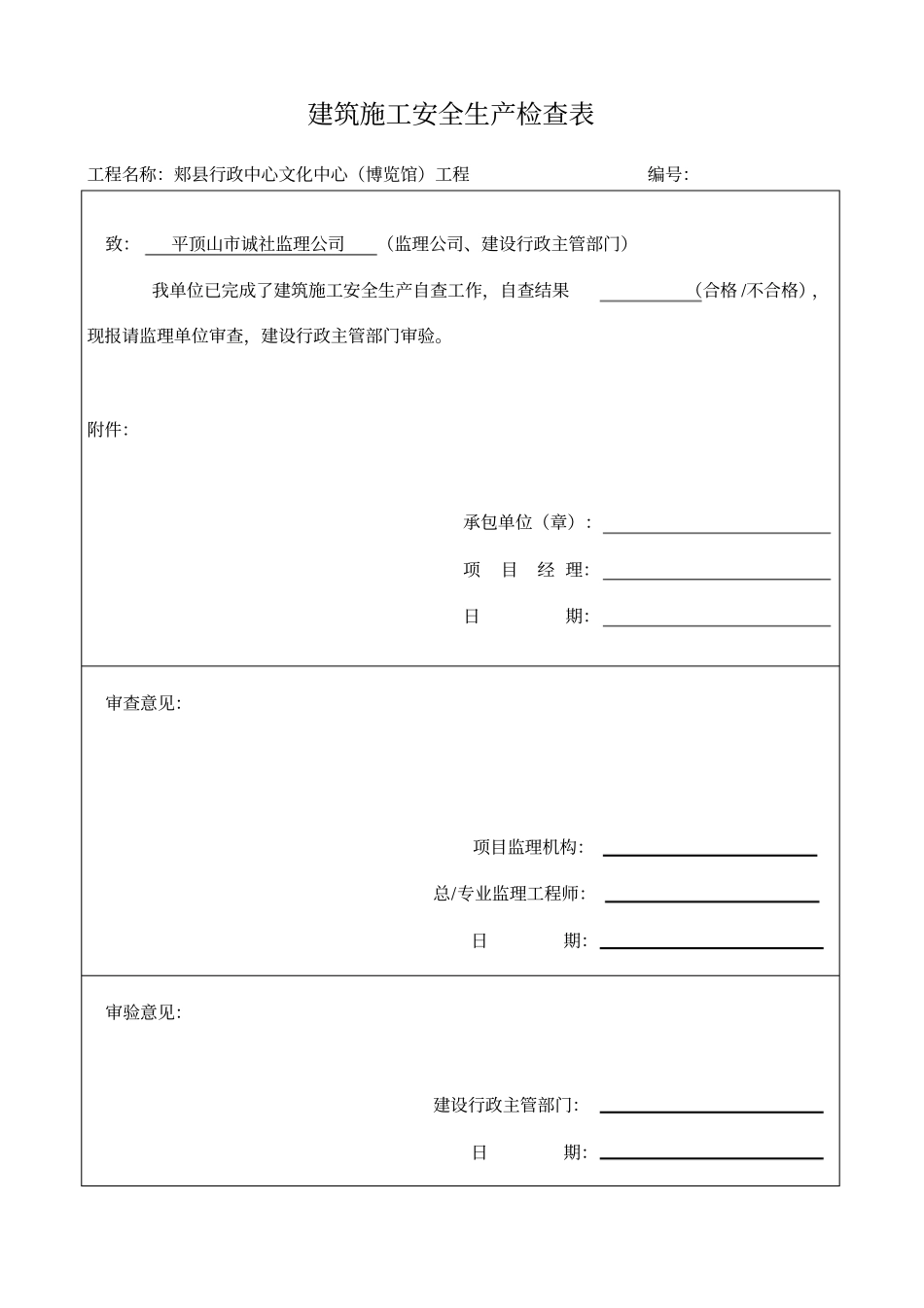 塔式起重机检验报告_第1页