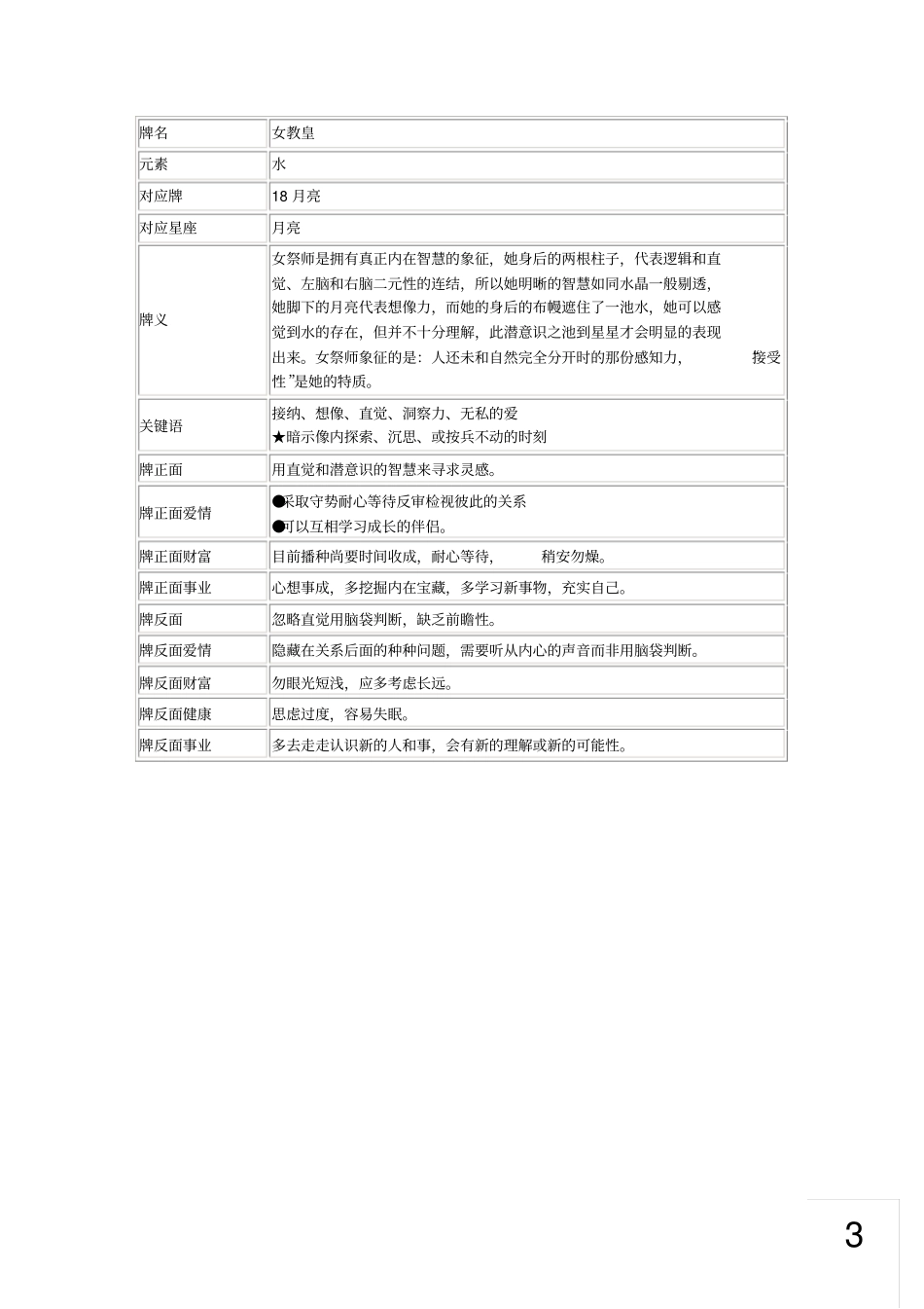 塔罗牌义解释详细_第3页