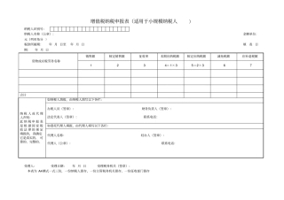 增值税纳税申报表适用于小规模纳税人