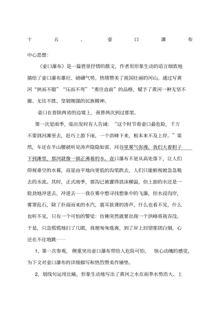 壶口瀑布复习笔记