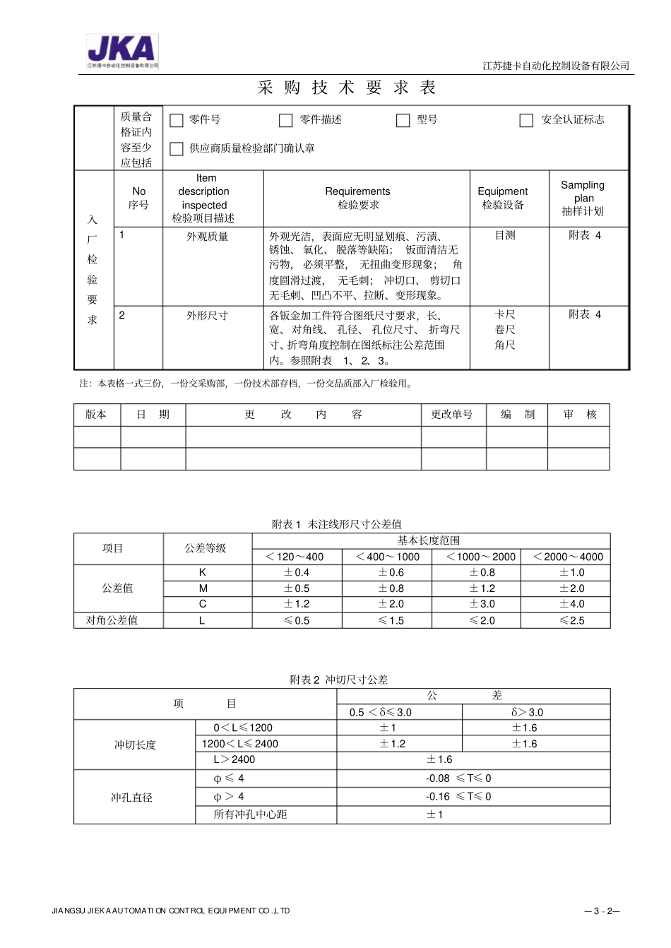 外协钣金采购技术要求表_第3页