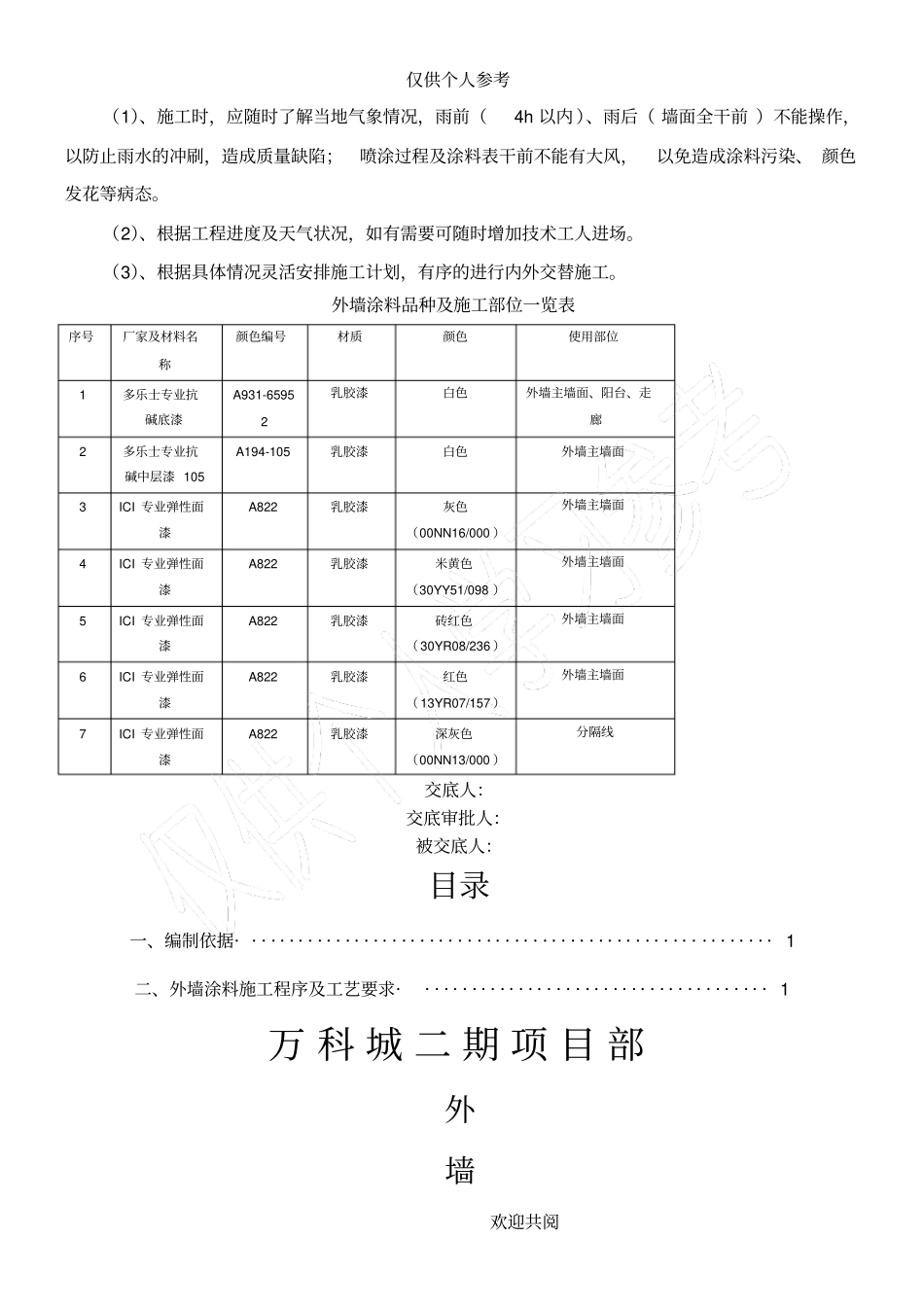 外墙涂料施工技术交底_第3页