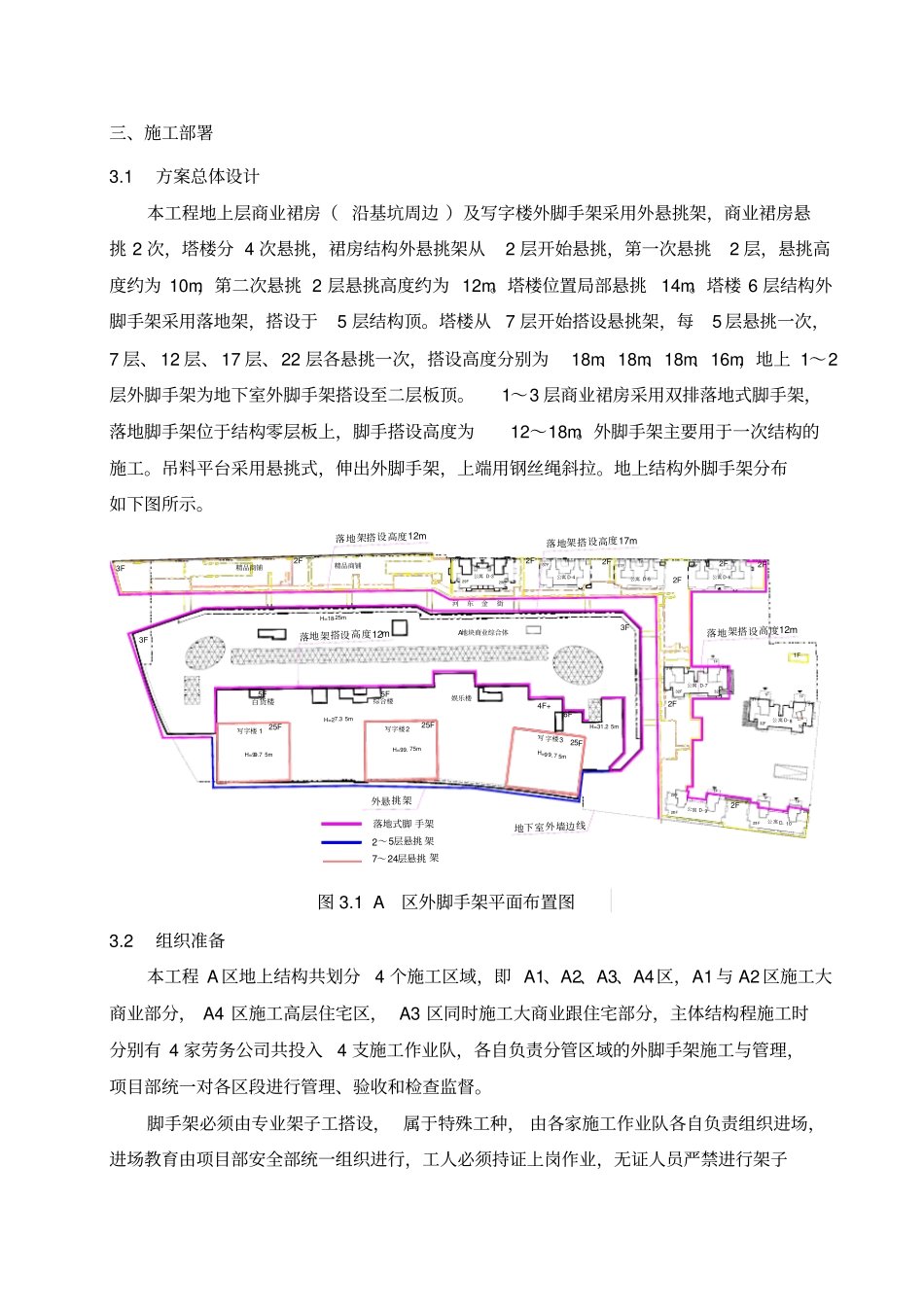 外悬挑架施工方案比较不错的悬挑方案_第3页