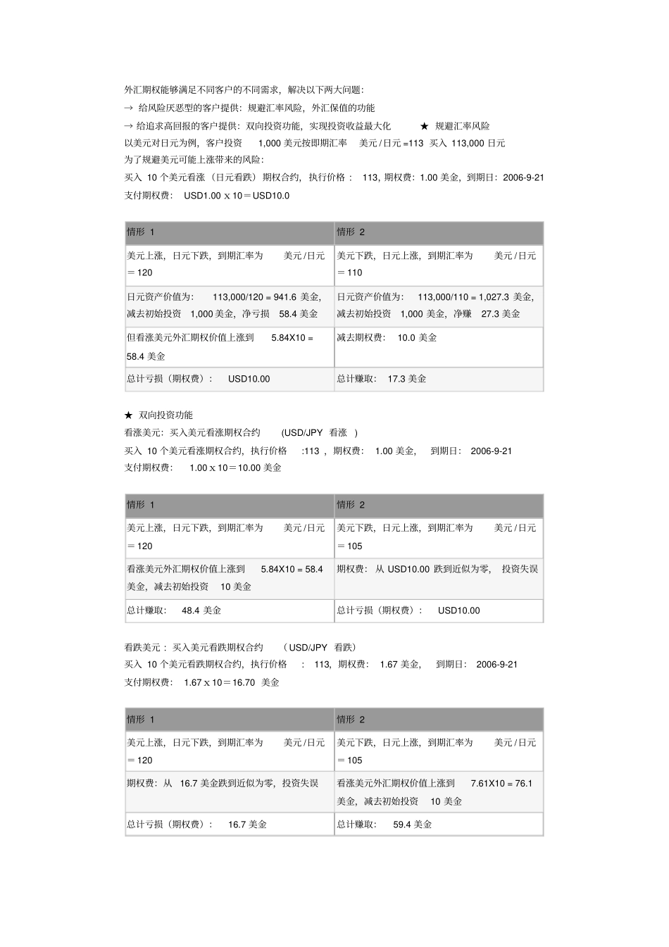 外汇保值业务_第1页