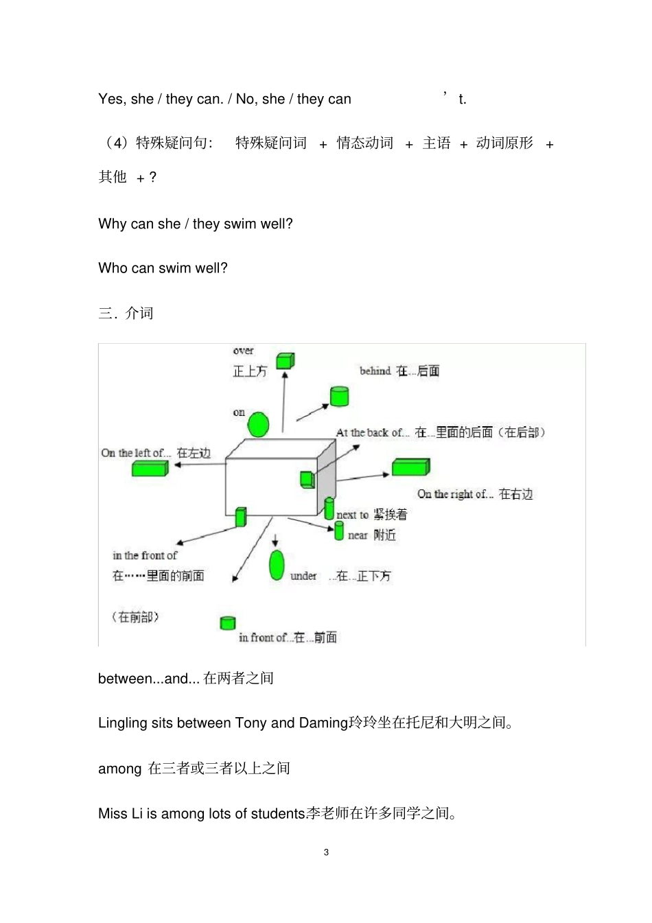 外研版七年级英语下册语法知识点梳理_第3页