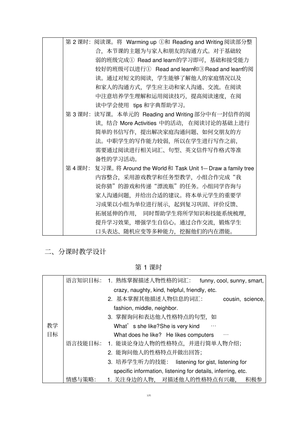 外研社中职英语修订版第一册unit2_第2页
