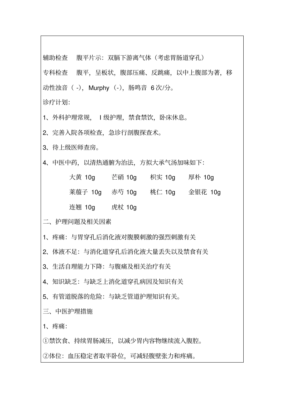 外科中医护理查房记录讲义_第2页