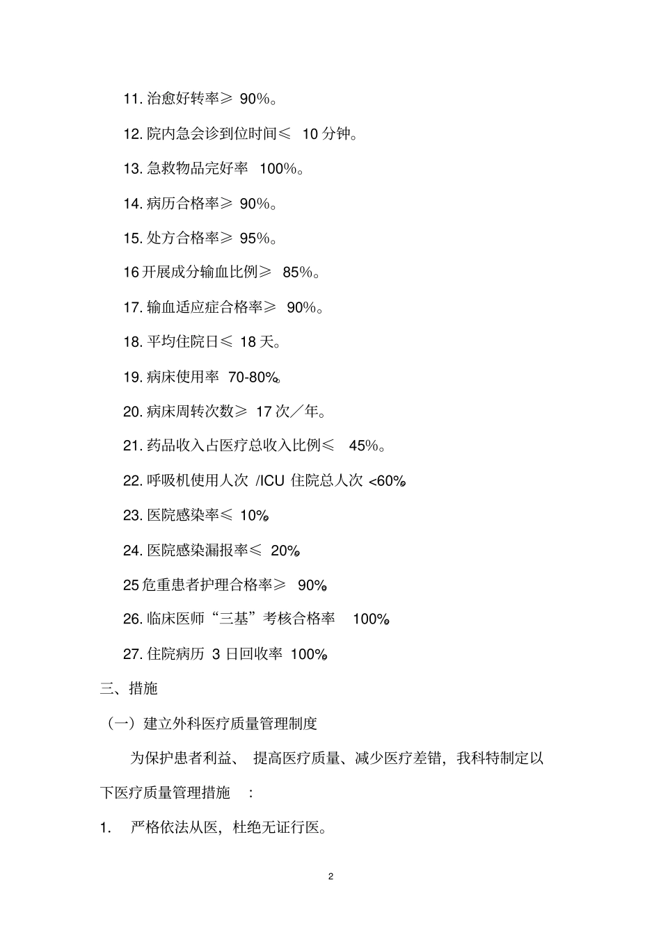 外科医疗质量管理与持续改进方案_第2页