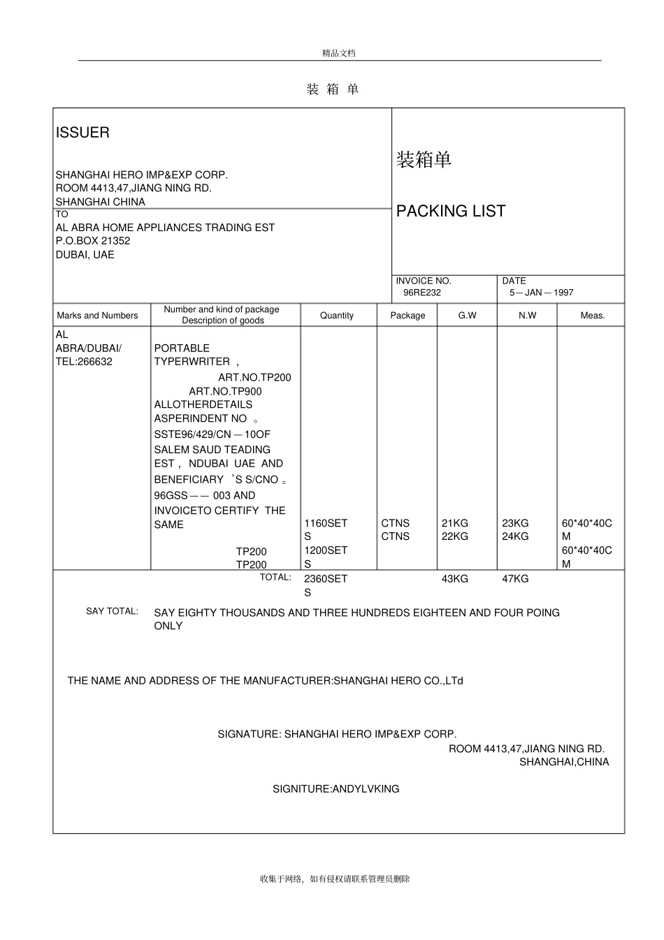 外贸全套单据样本上课讲义_第2页