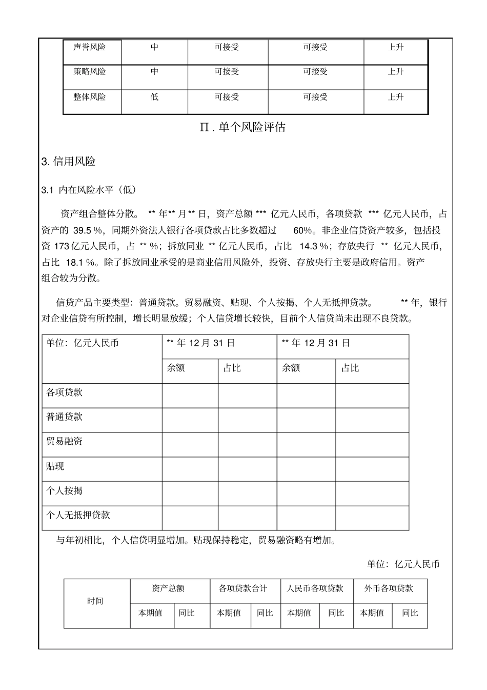 外资银行风险评价报告_第3页