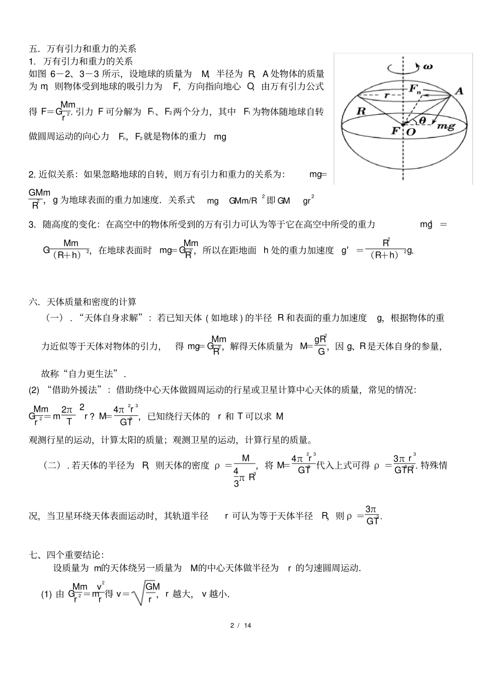 天体运动总结_第2页