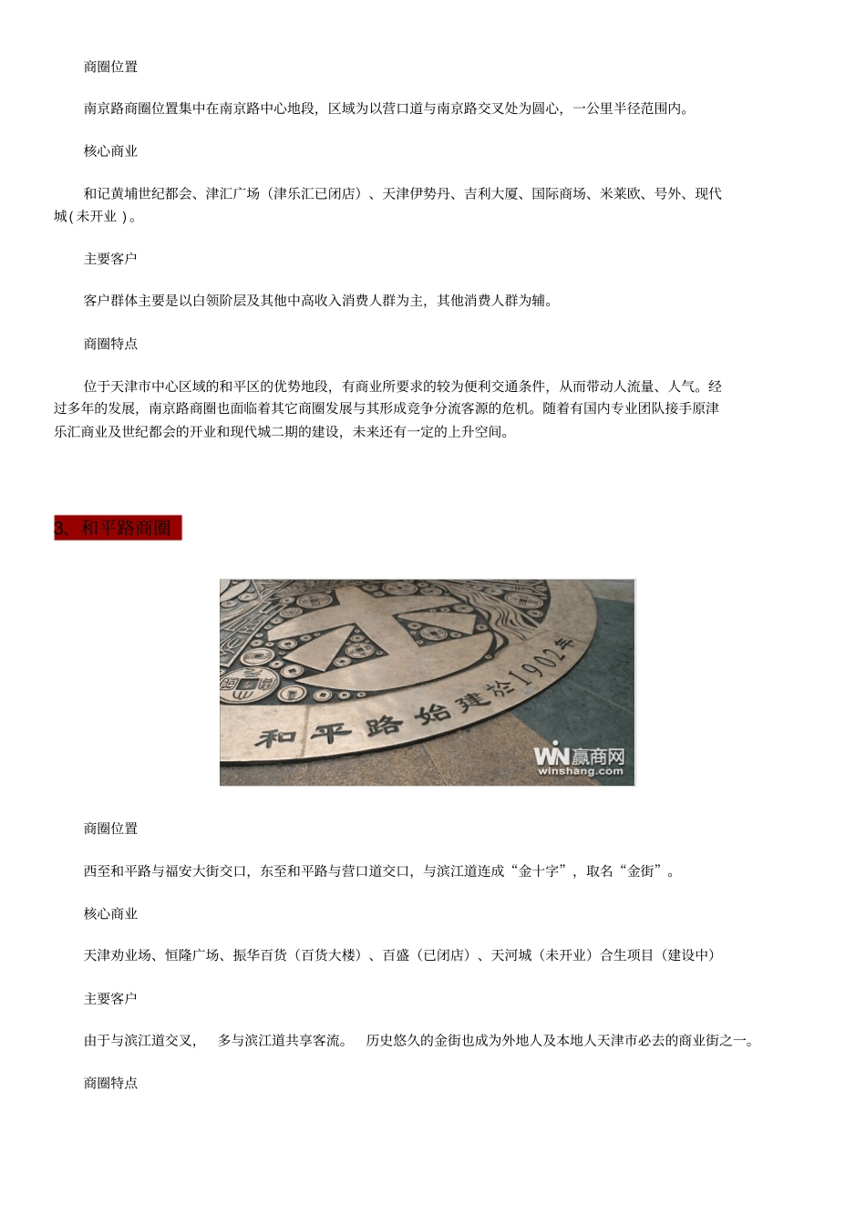 天津商圈分布介绍汇总_第2页