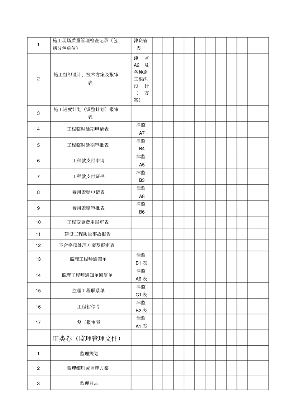 天津工程监理资料管理及归档目录_第2页