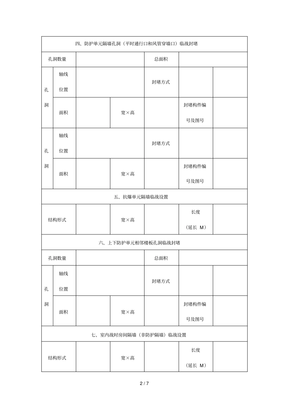 天津防空地下室平战转换工程量概况表_第2页