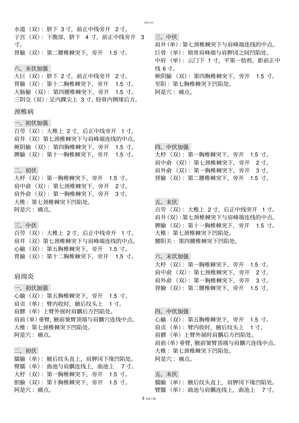 天灸穴位详细版_第3页
