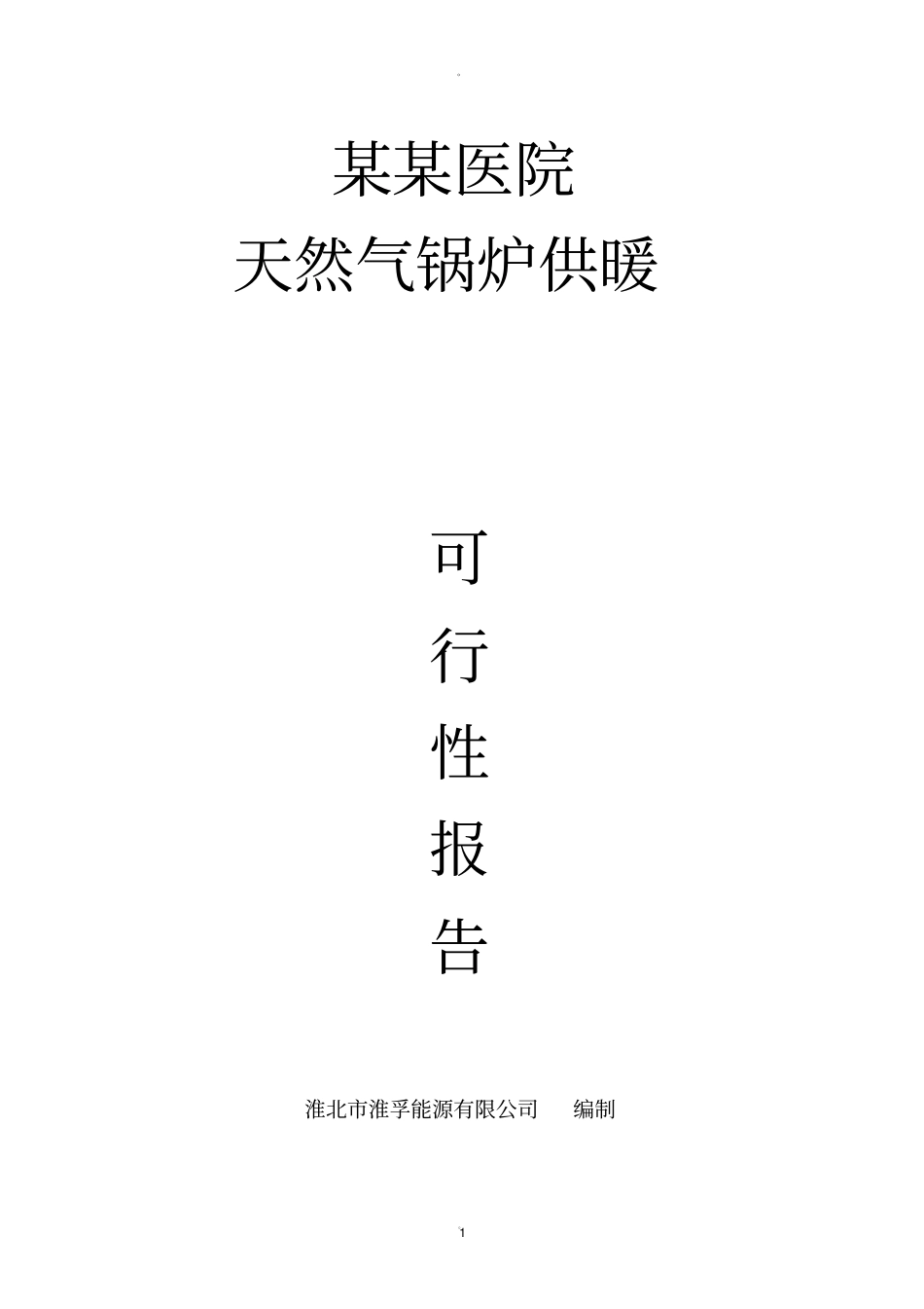 天然气供暖可行性报告_第1页