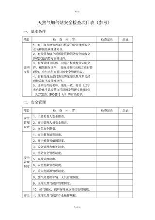 天然气加气站安全检查内容参考77223