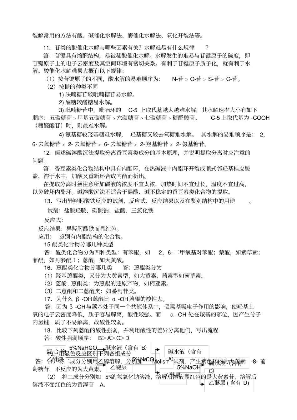 天然药物化学复习思考题答案_第2页