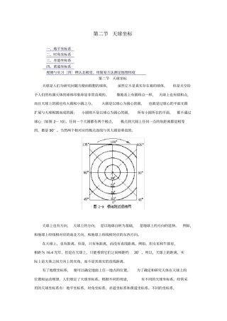 天球坐标的讲解