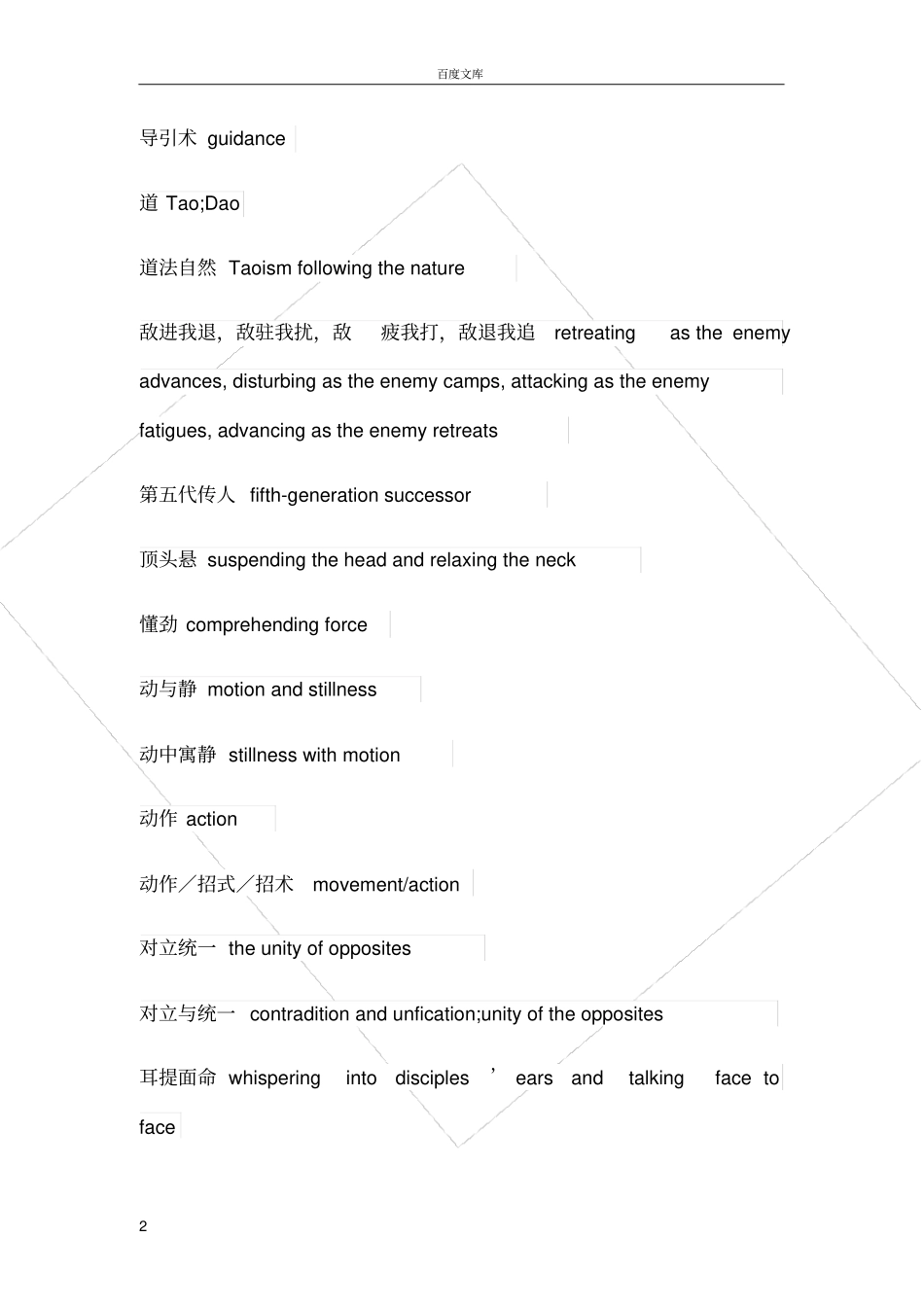 太极拳英文基本术语_第2页