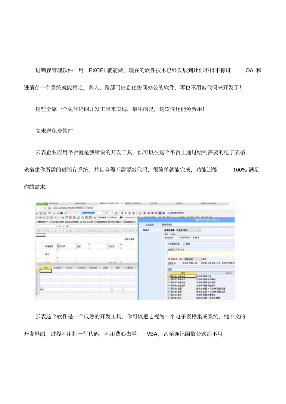 太牛啦!用Excel开发进销存管理软件,有流程,还能多人OA办公_第1页