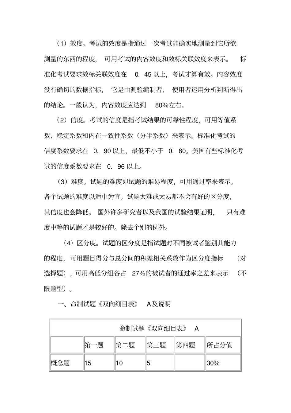 如何使用双向细目表命制试题_第3页