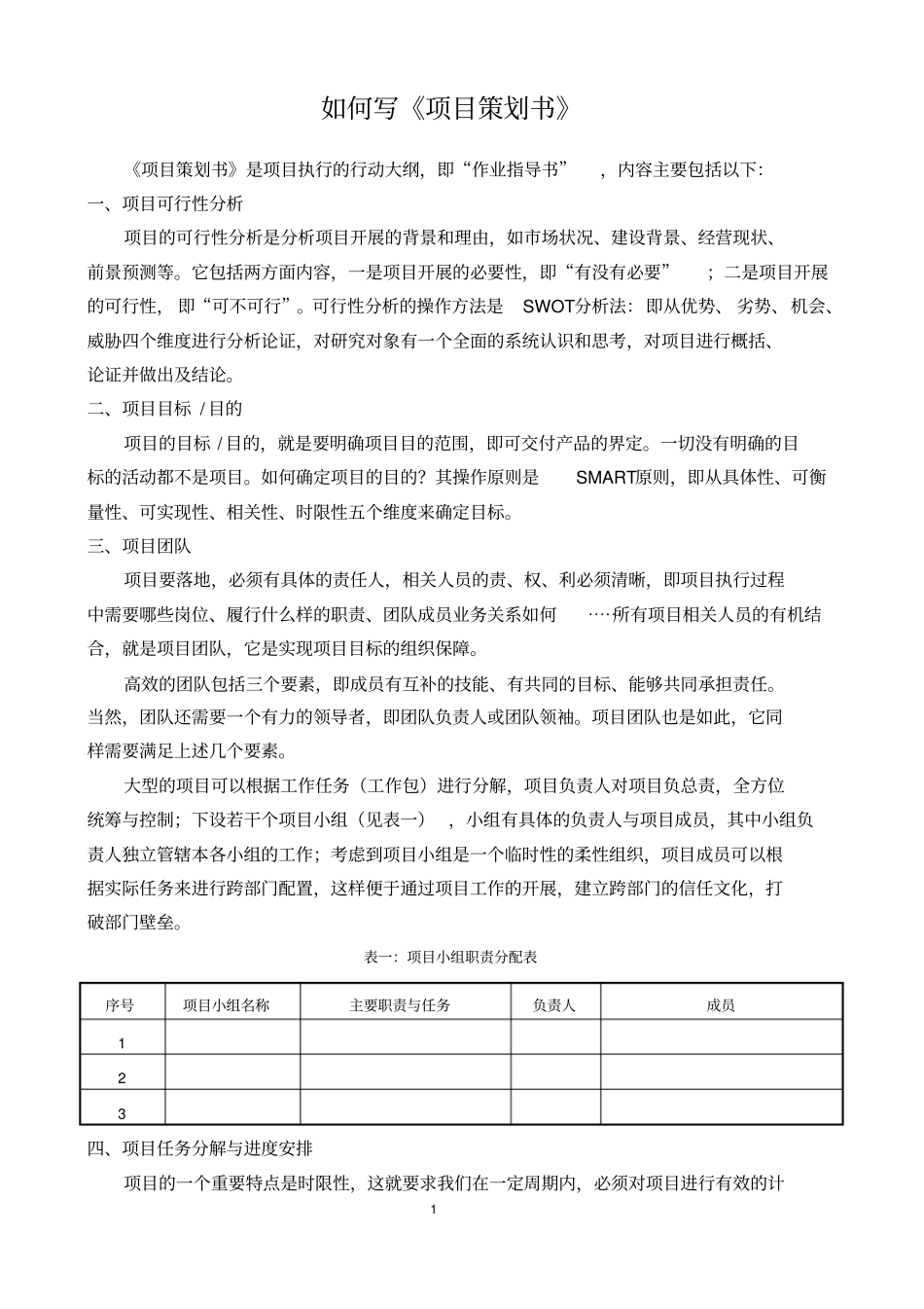 如何写项目策划书_第1页