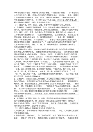 如何分析人物形象