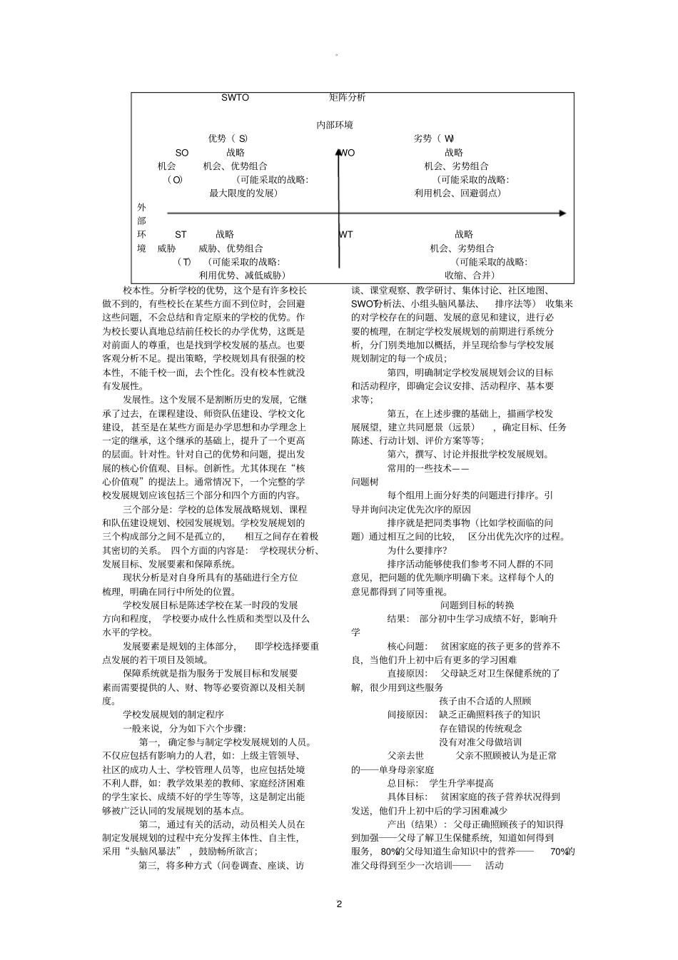 如何制定学校发展规划_第2页