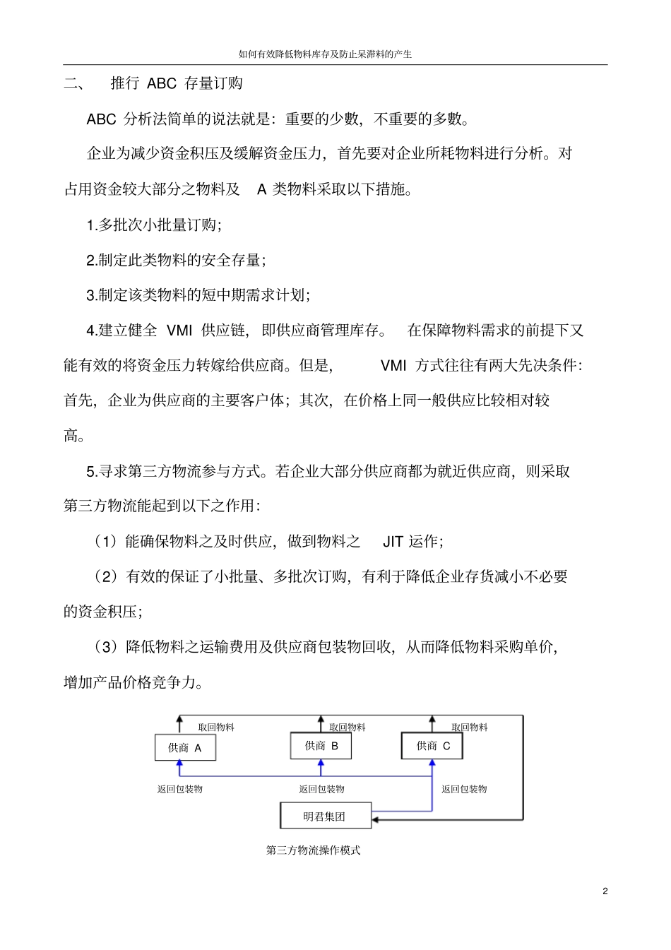如何有效降低企业物料库存及防止呆滞料的产生_第2页