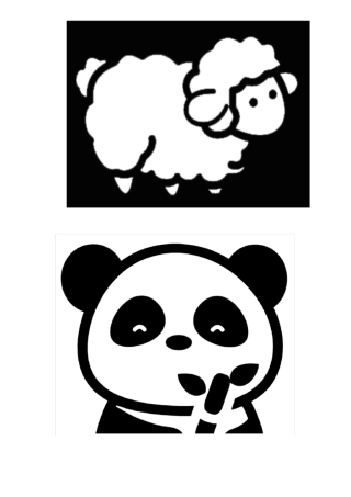 婴儿黑白卡片可打印