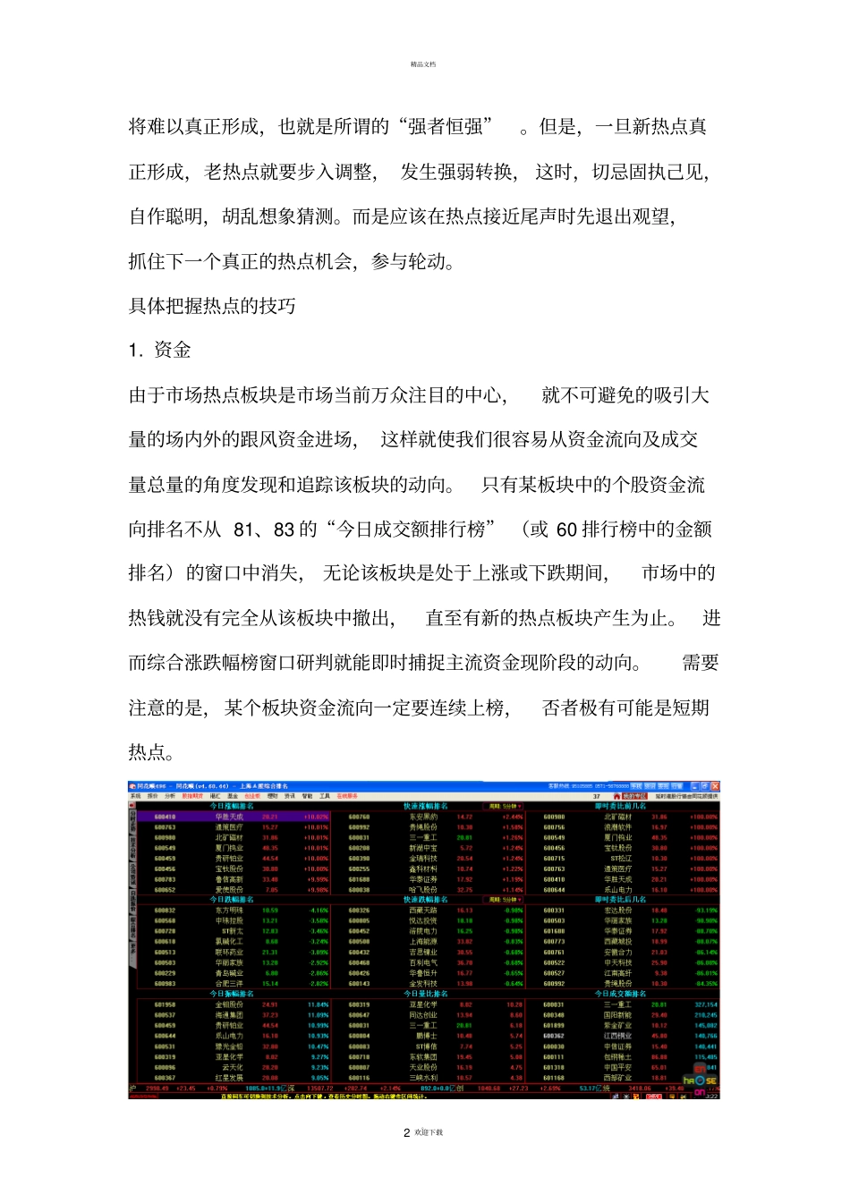 学习如何提前发现热点板块和抓住龙头股_第2页