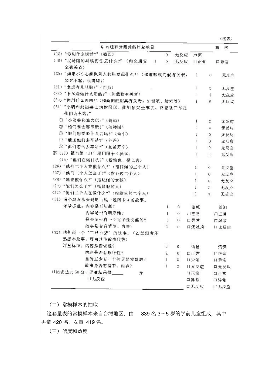 学前儿童语言障碍评量表_第3页