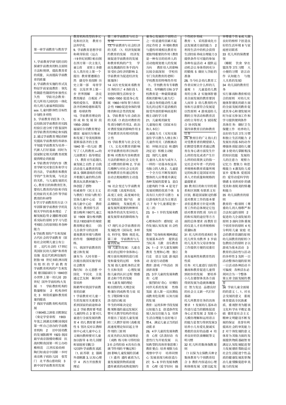 学前教育学一至八章知识点_第1页