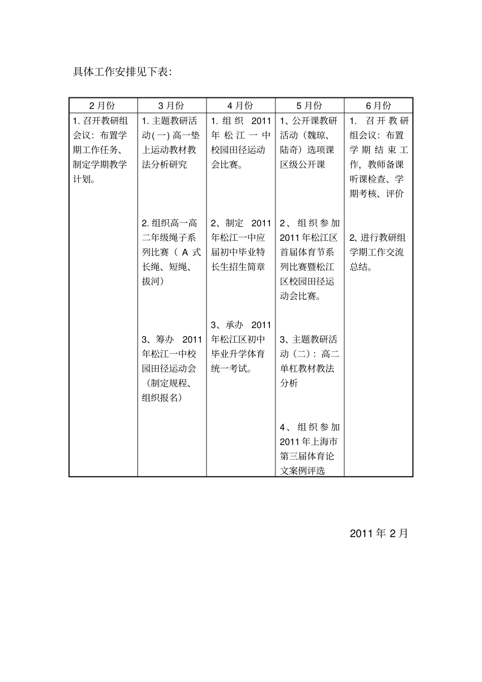 学年第二学期体育与健身教研组工作计划_第2页