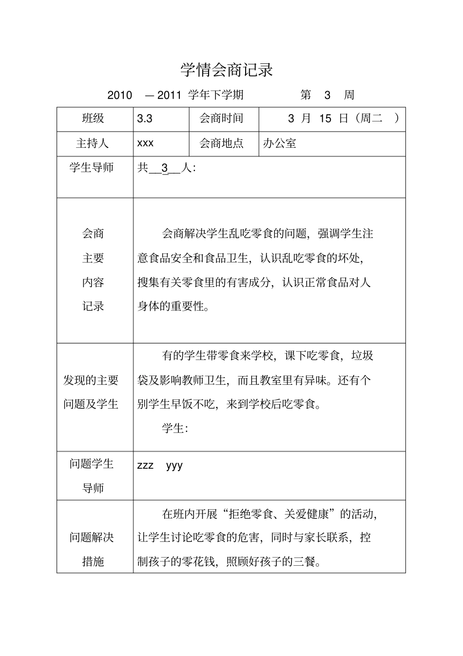 学情会商记录表_第3页