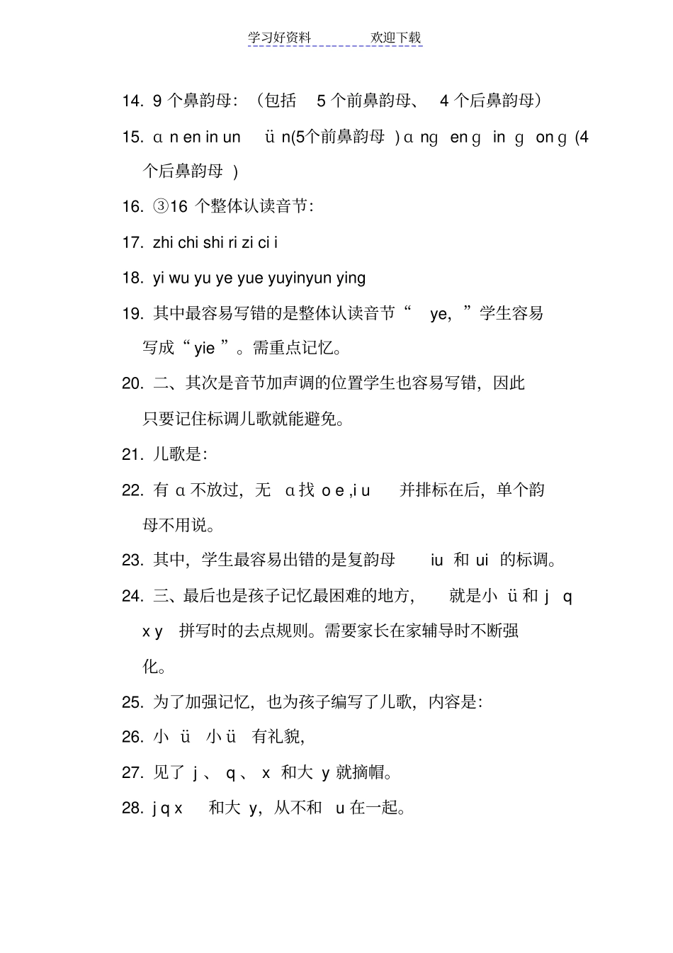 学拼音的重点难点汇总_第2页