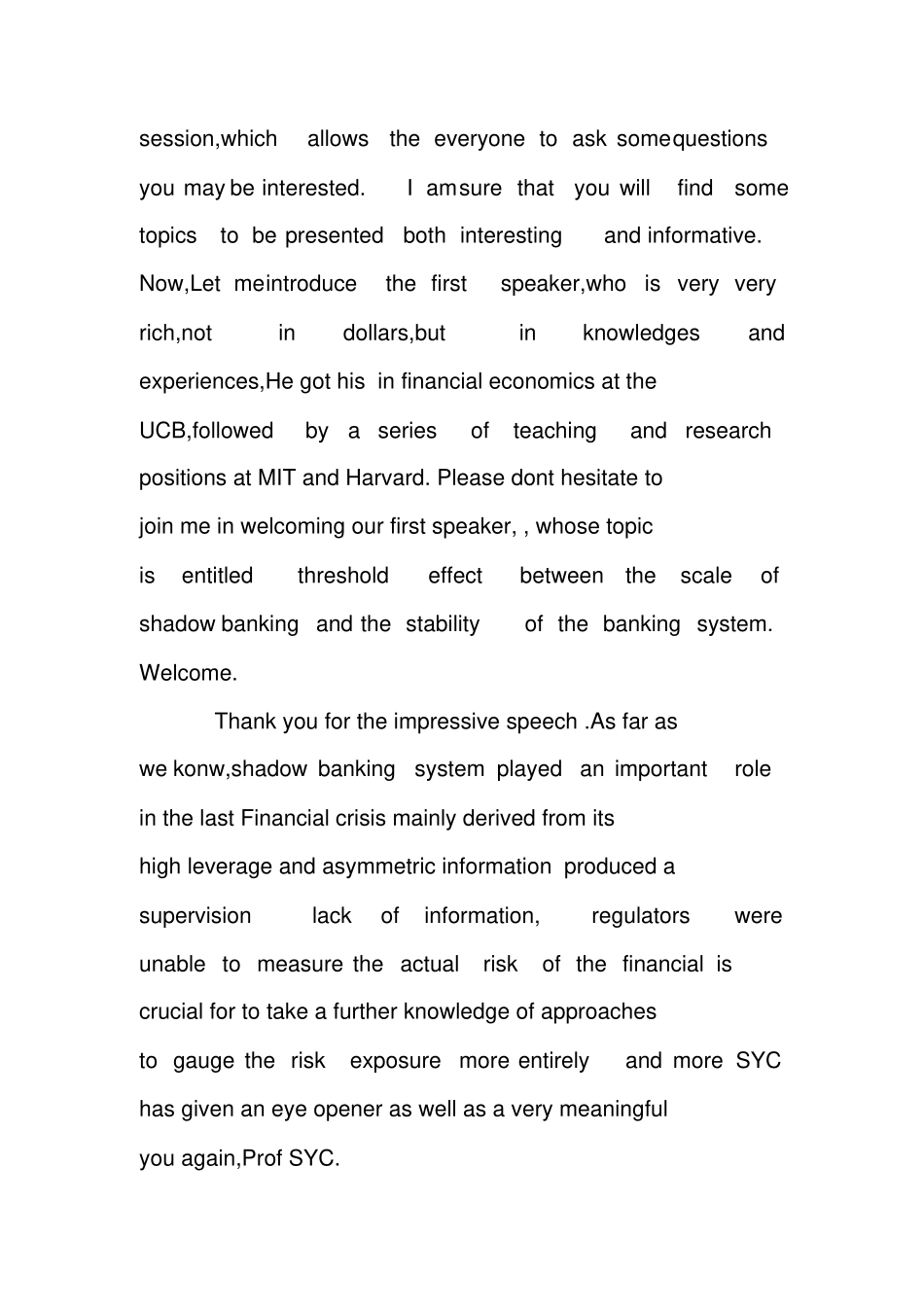 学术会议英文主持词_第2页