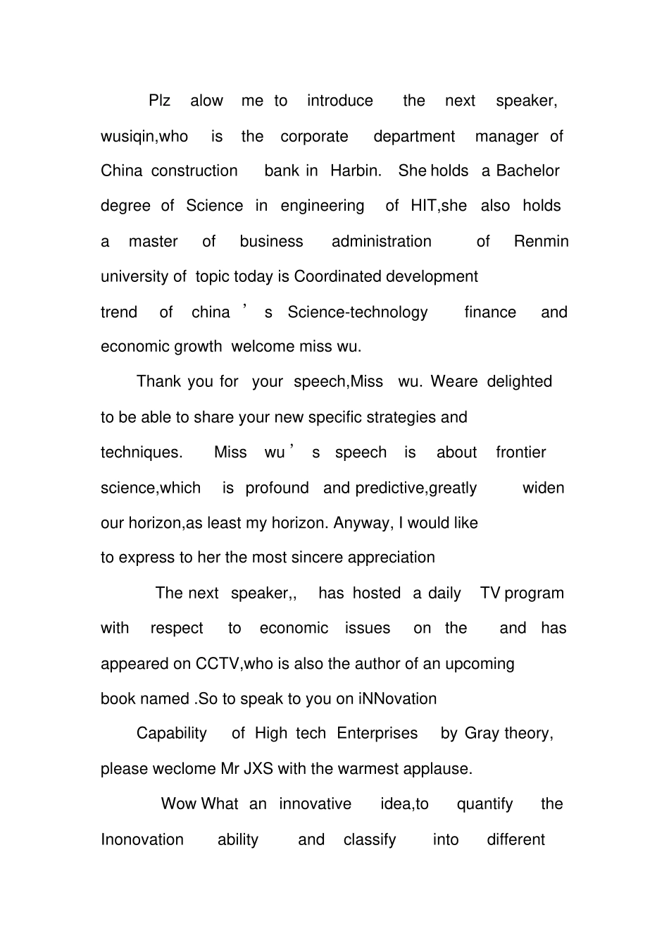 学术会议英文主持词_第3页