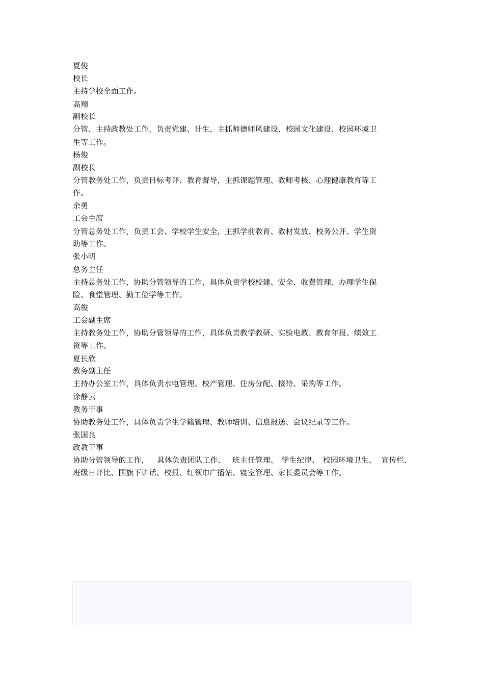 学校中层分工_第1页