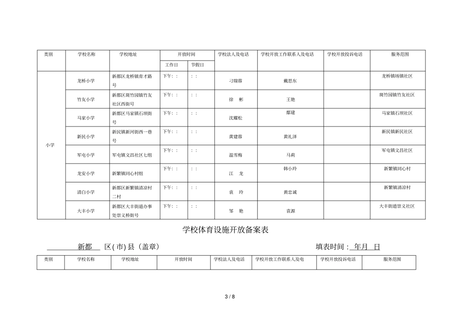 学校体育设施开放备案表_第3页
