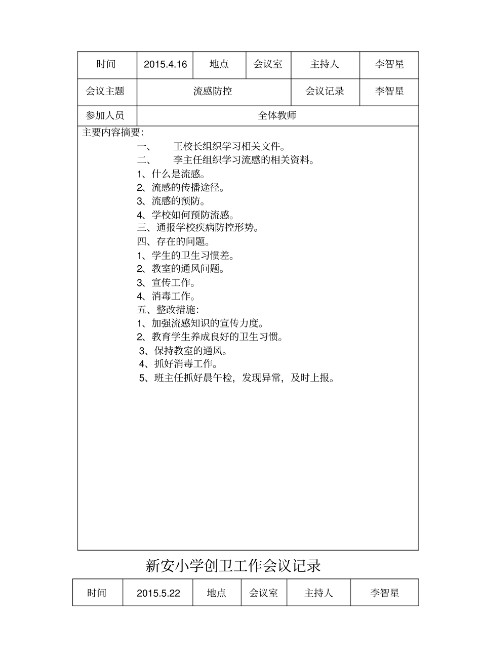 学校创卫工作会议记录_第2页