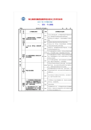 学校及校长工作评价标准201709修订版