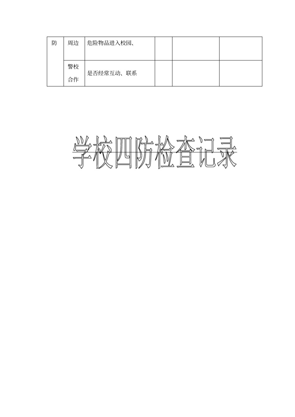 学校四防检查记录_第2页