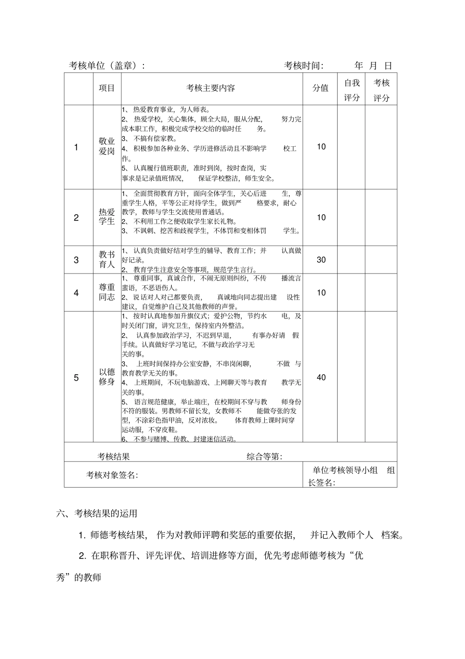 学校师德师风考核方案_第3页