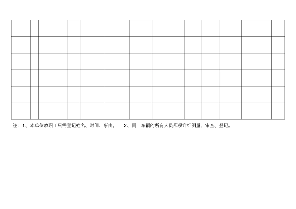 学校疫情防控期间人员出入登记表_第2页