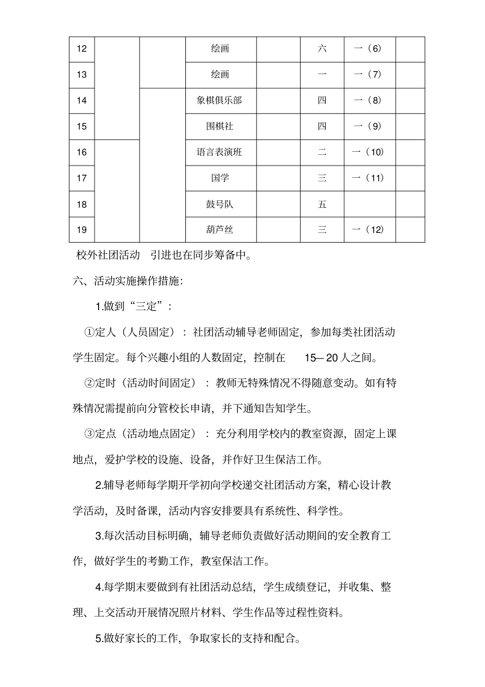 学校社团活动方案_第3页